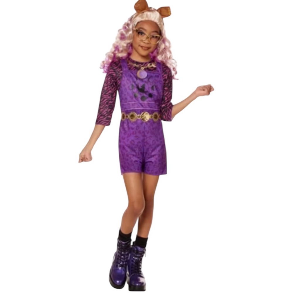 NWT InSpirit Design Monster High’s Clawdeen Wolf Girls Halloween Costume Cosplay